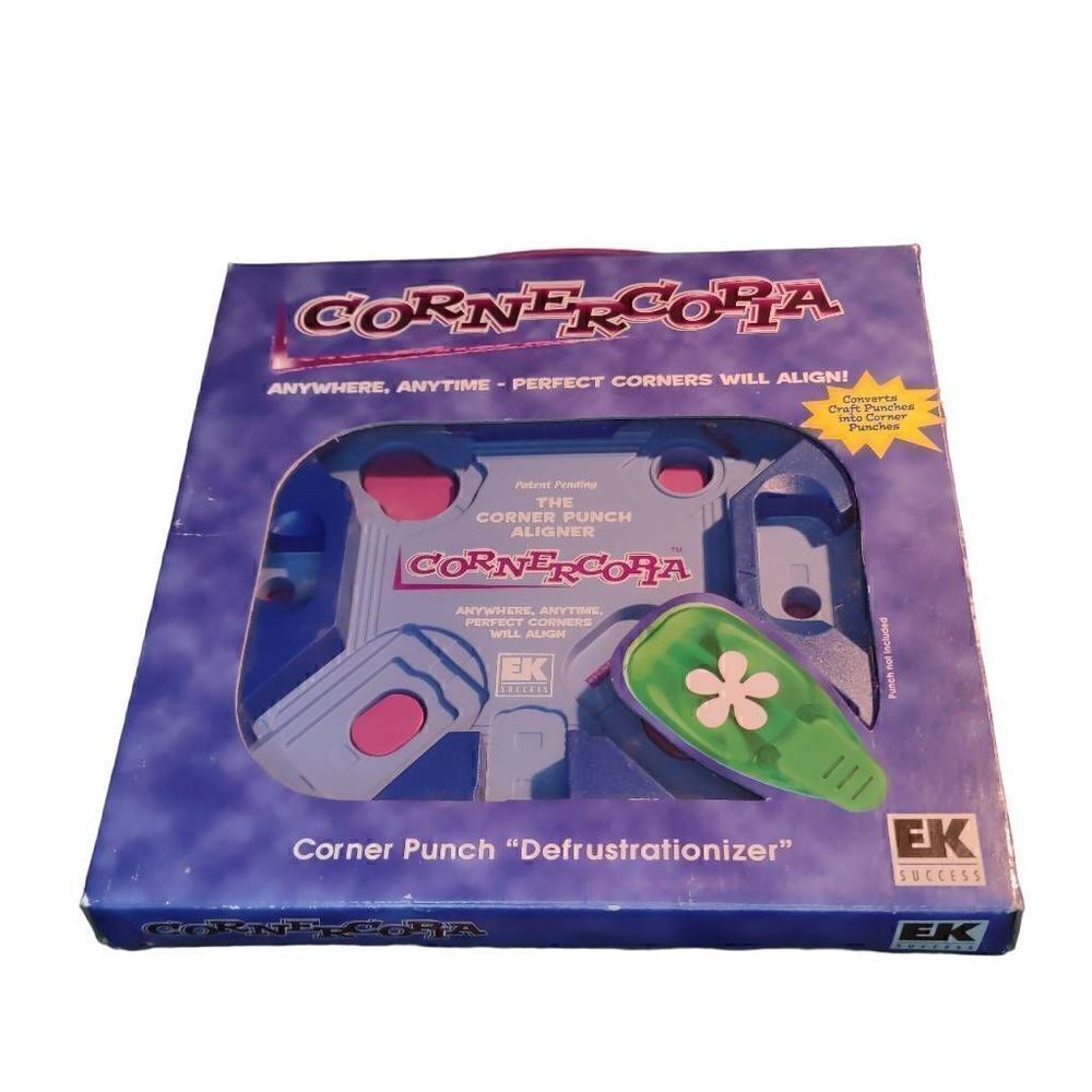 EK Success Cornercopia Corner Punch Aligner Converts Craft Punches To Corners